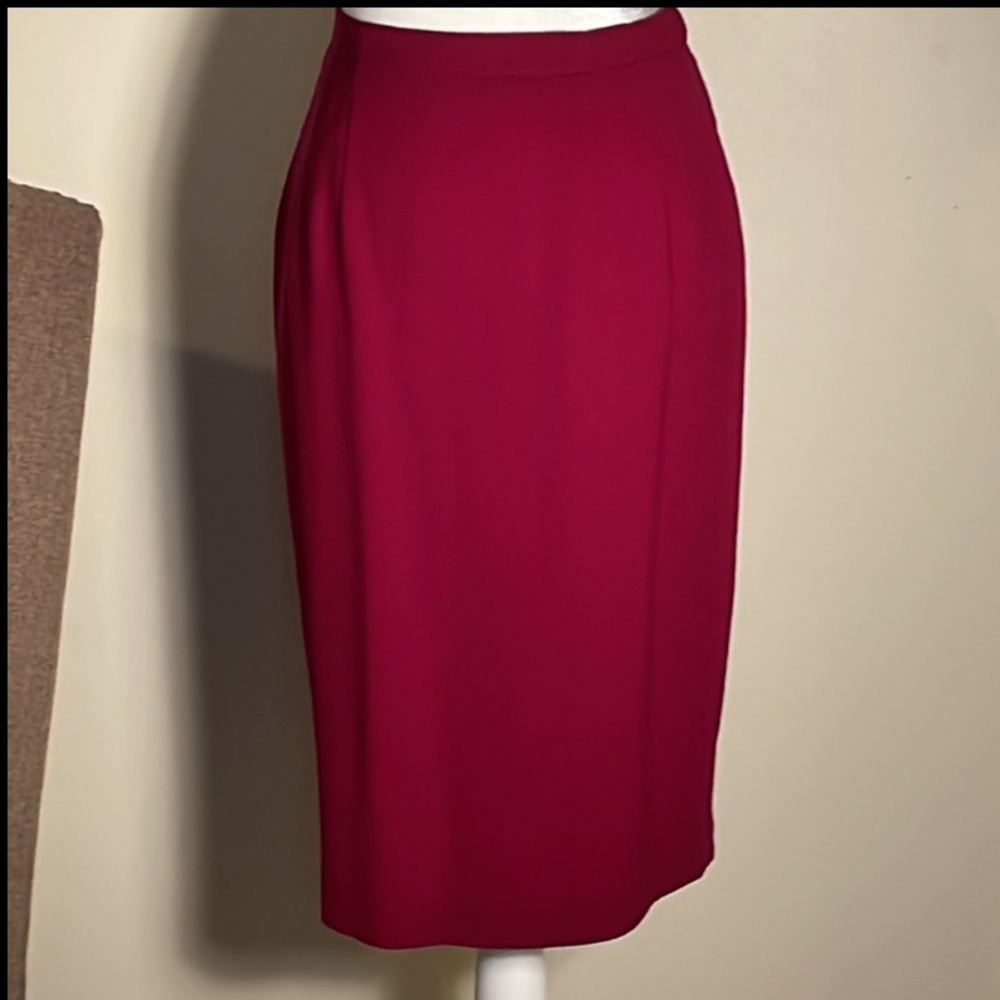 Talbots Wool Skirt - 4- Magenta